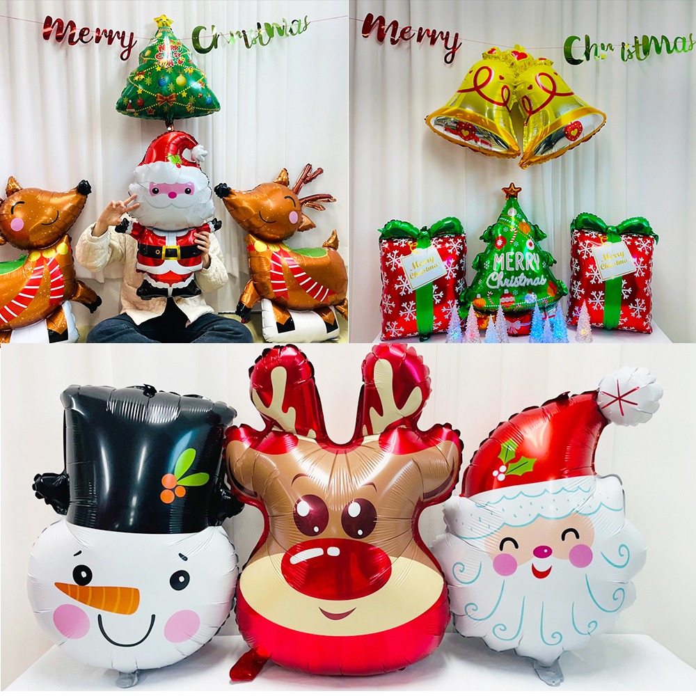 크리스마스 파티 풍선세트 대형 루돌프 눈사람 트리 산타 홈파티