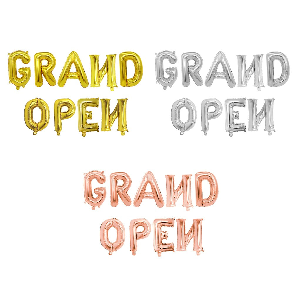 GRAND OPEN 이니셜은박풍선세트(소)16인치 그랜드오픈 (3 color)